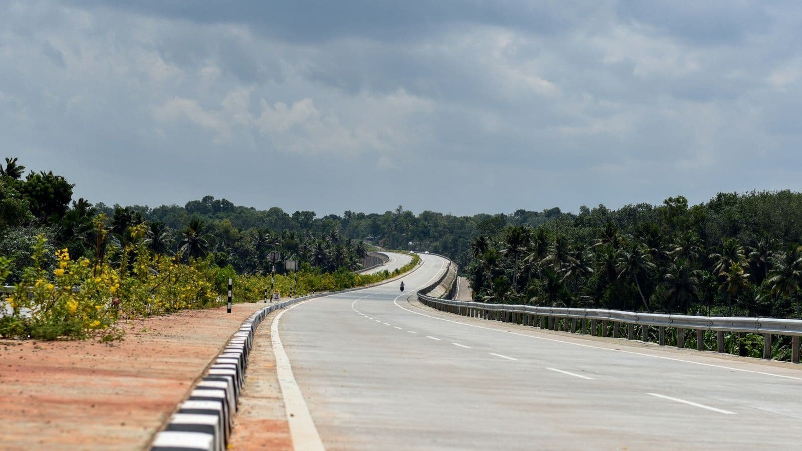 An open highway out of Bengaluru towards the Western Ghats