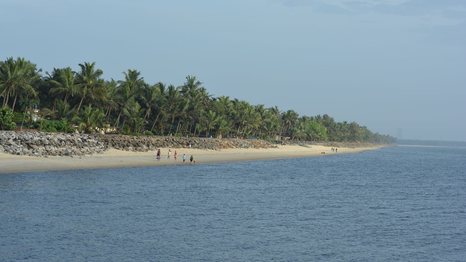 The Malabar coast at Kozhikode, Kerala