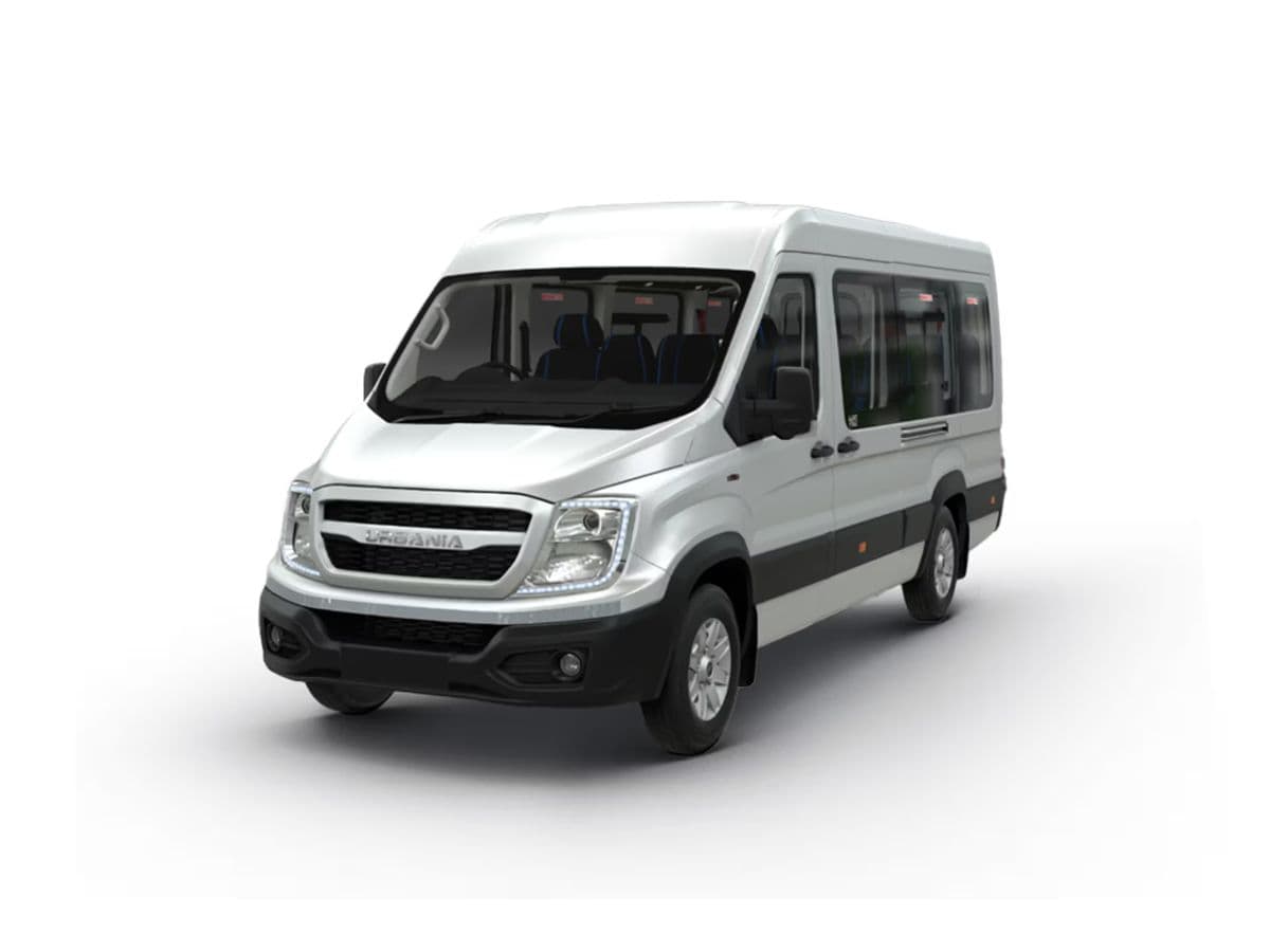 Reclining seats inside a 12-seater luxury van